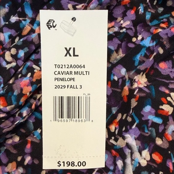 Joie Penelope Sleeveless Blouse • Caviar Multi Pattern • XL • NWT - Picture 9 of 9
